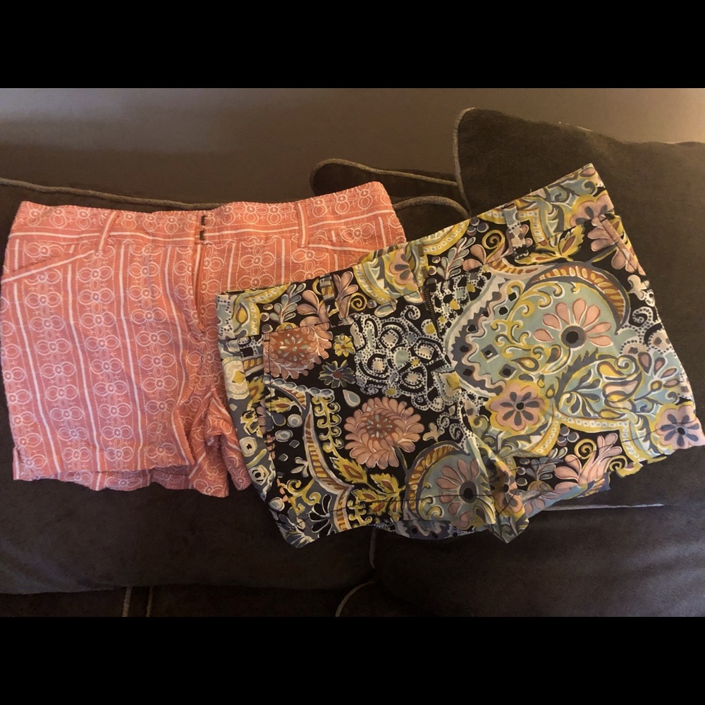 LOFT 4” shorts, NEW w/tags, 2 pair 100% cotton